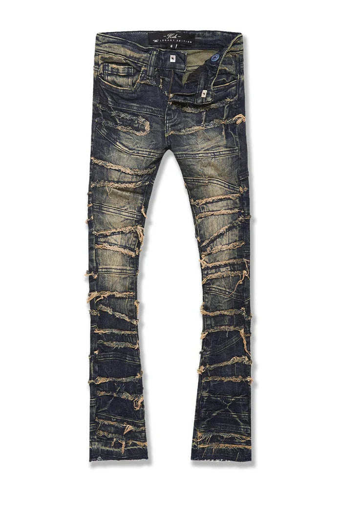 Kids Stacked Elm Street Denim (Dark Vintage)