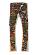 KIDS STACKED CAMO CARGO DENIM (MAPLE)