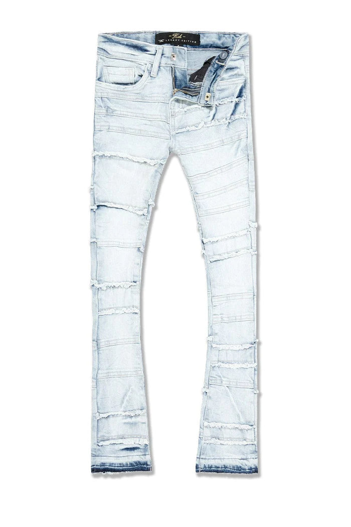 Kids Stacked Jason Denim (Iced White)