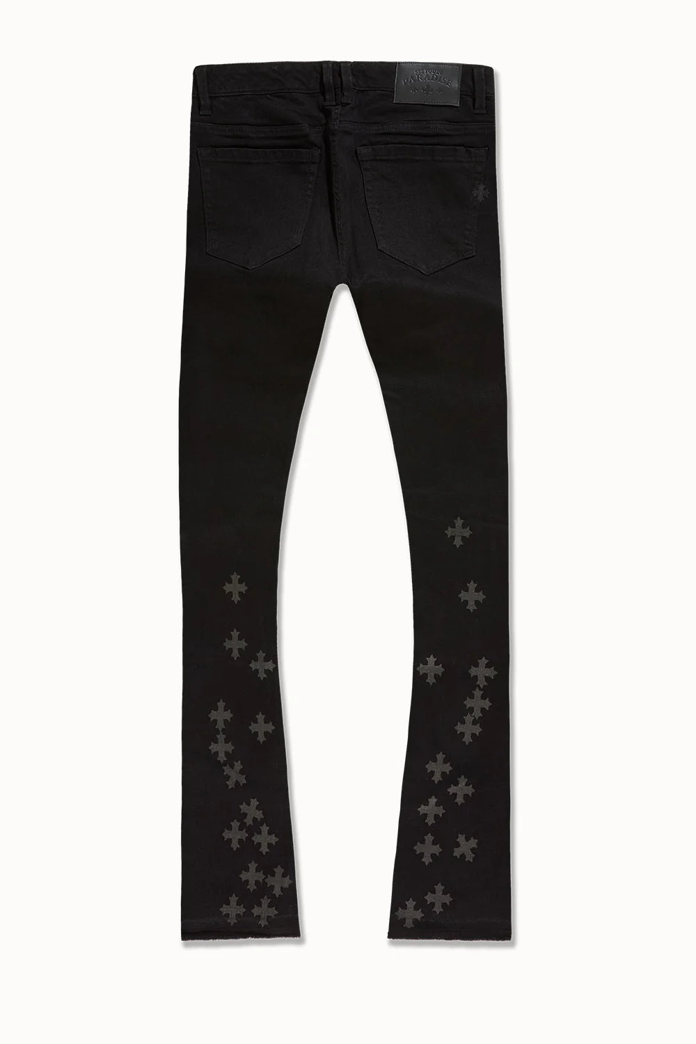 Super Skinny Stacked Forbidden Fruit Denim (Black)