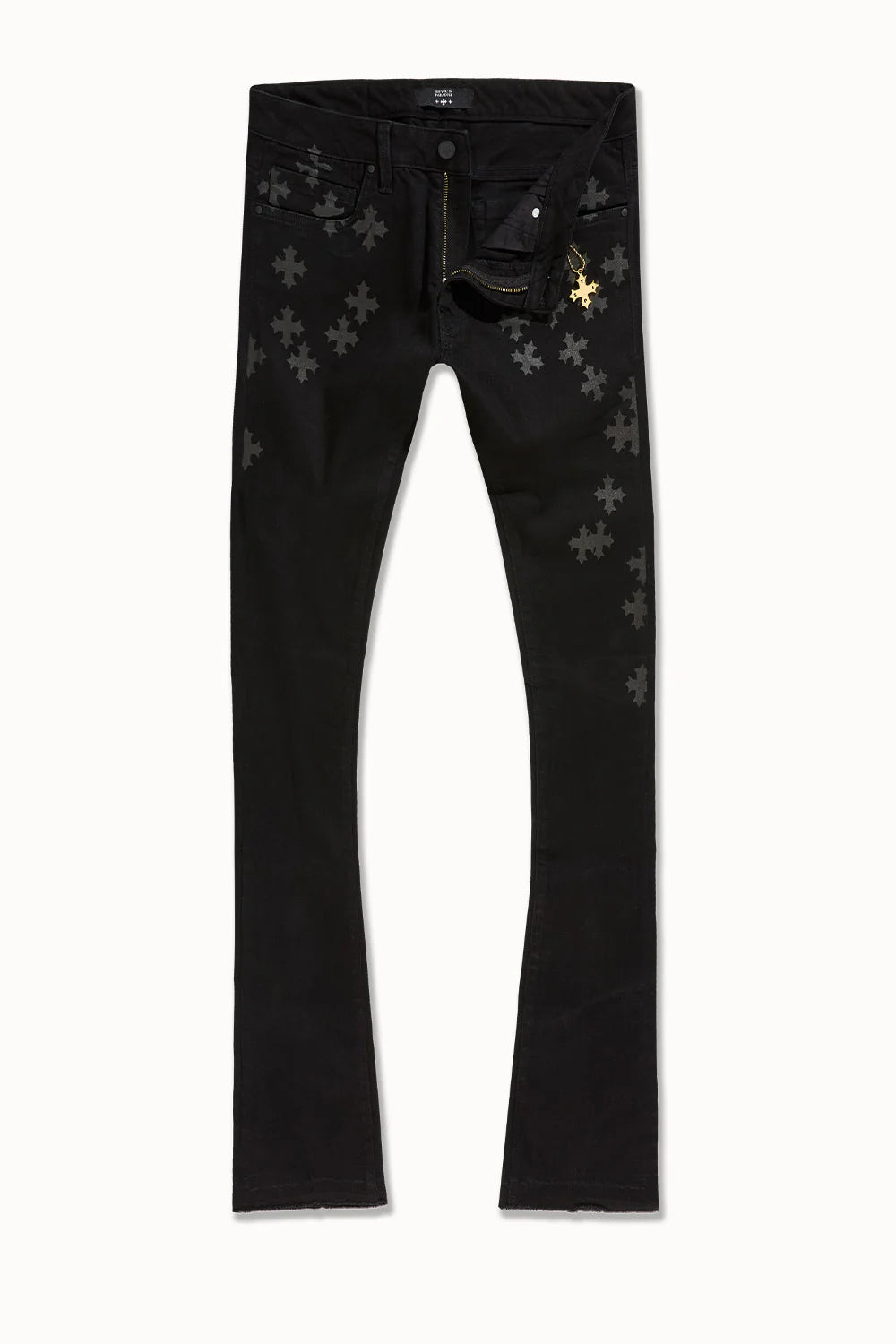 Super Skinny Stacked Forbidden Fruit Denim (Black)