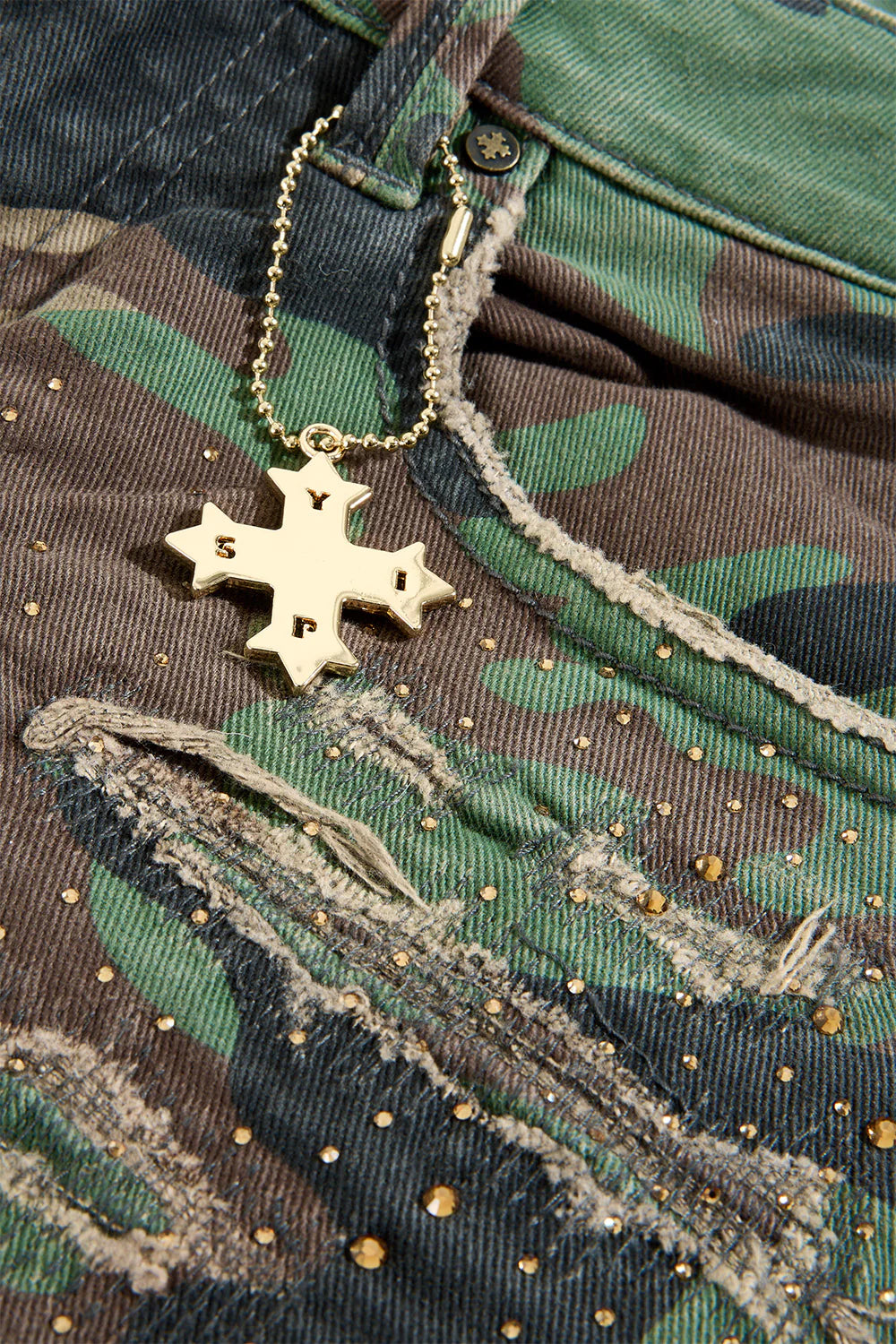 Super Skinny Stacked Brilliance Denim (Vintage Camo)