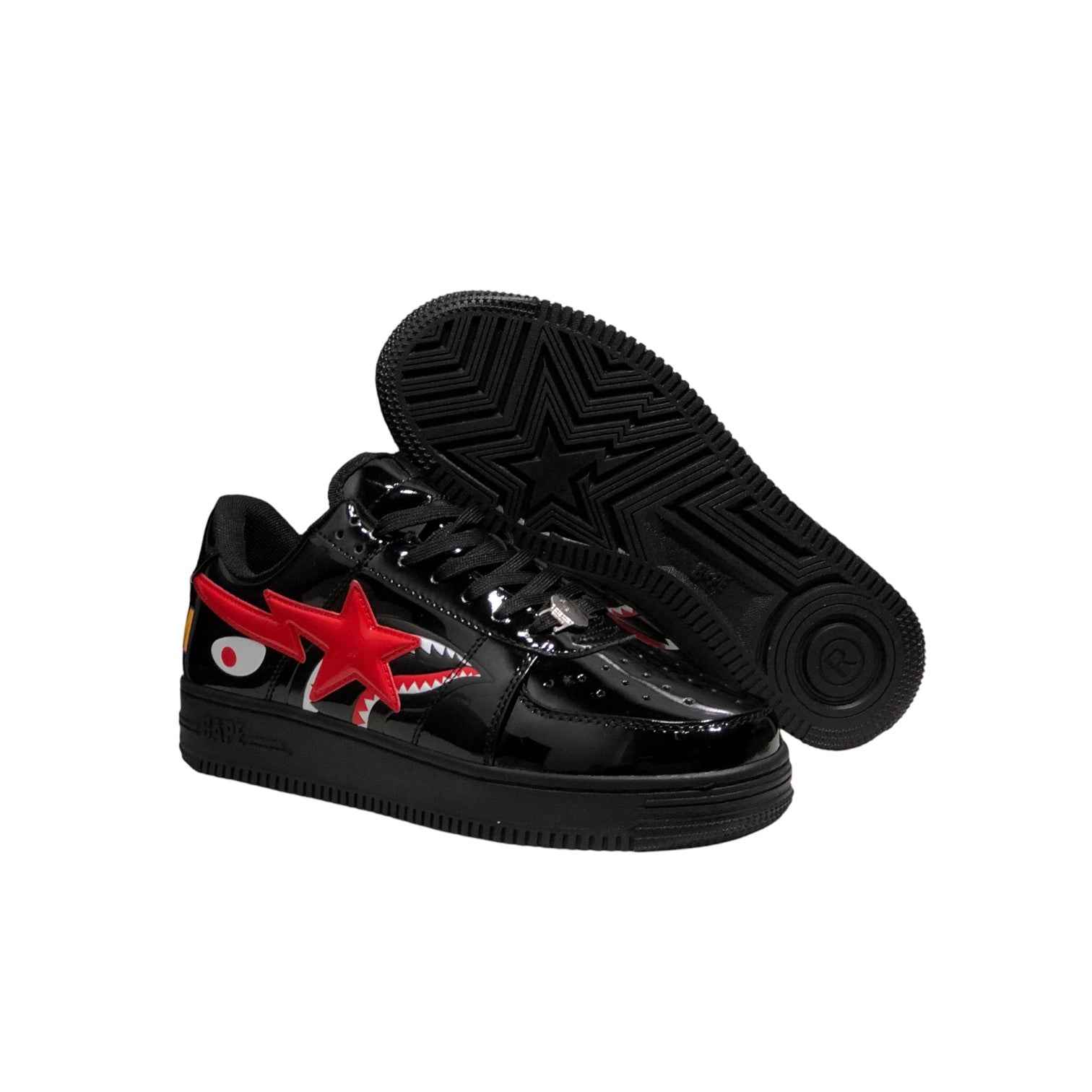 A BATHING APE®︎ BAPE STA Low Shark "Black"