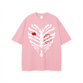 Wealthy Boys Heart Tee - Pink
