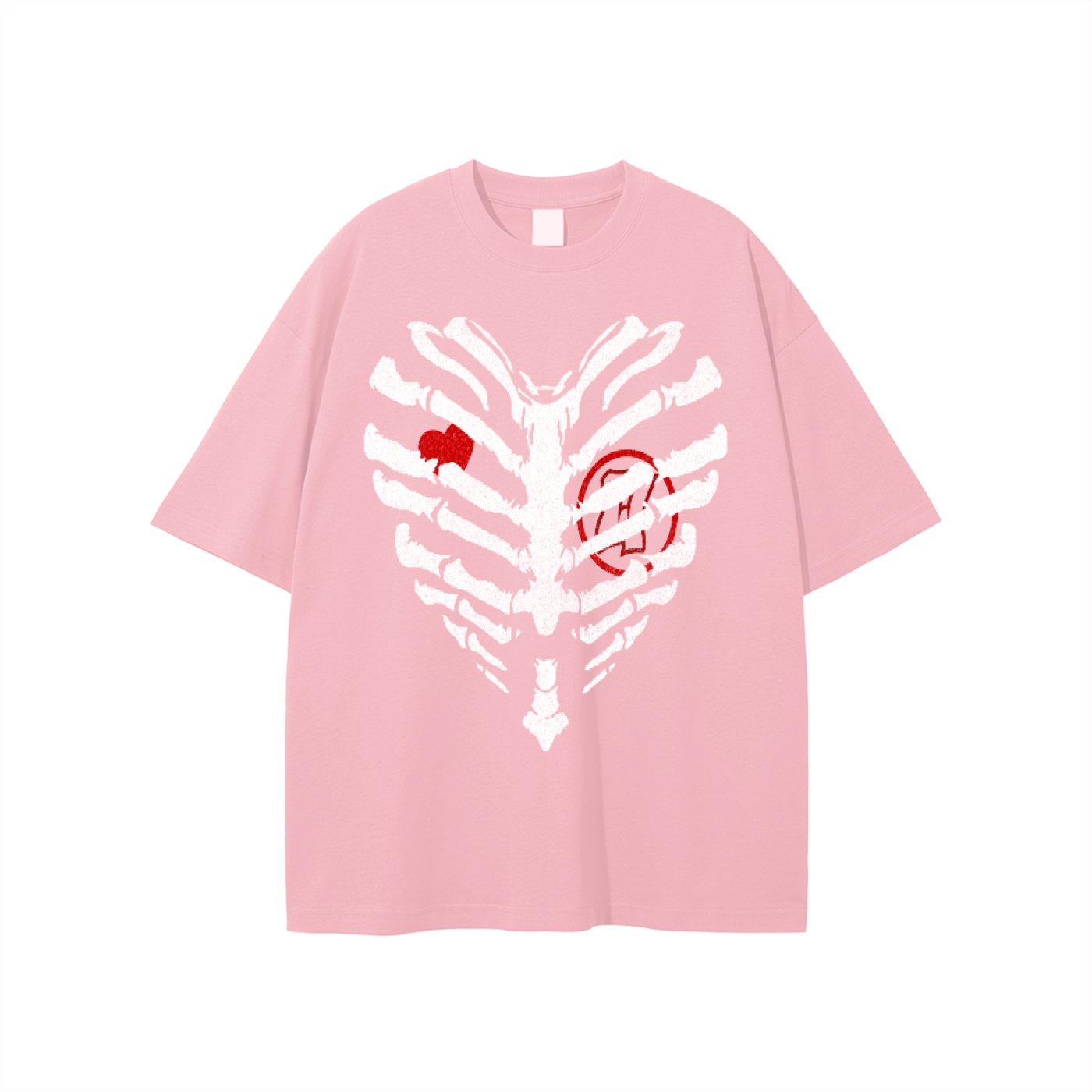 Wealthy Boys Heart Tee - Pink