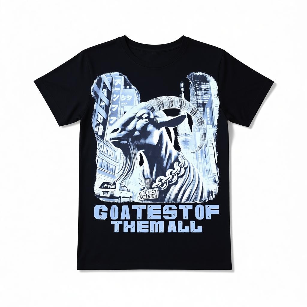 KIDS GOATEST OF ALL STONED OUT TSHIRT- BLACK