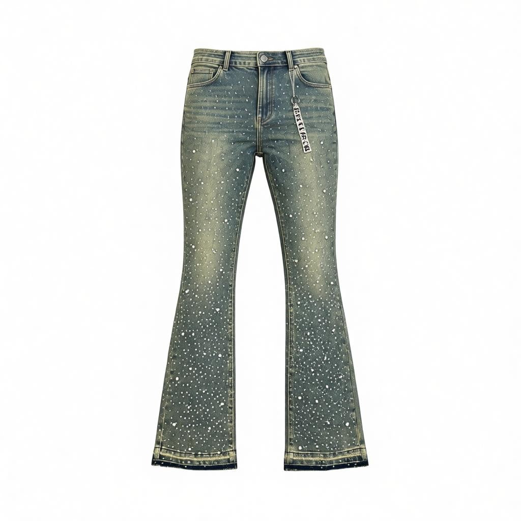 RST-1211 TNBLU - DIAMOND STACKED PREMIUM DENIM