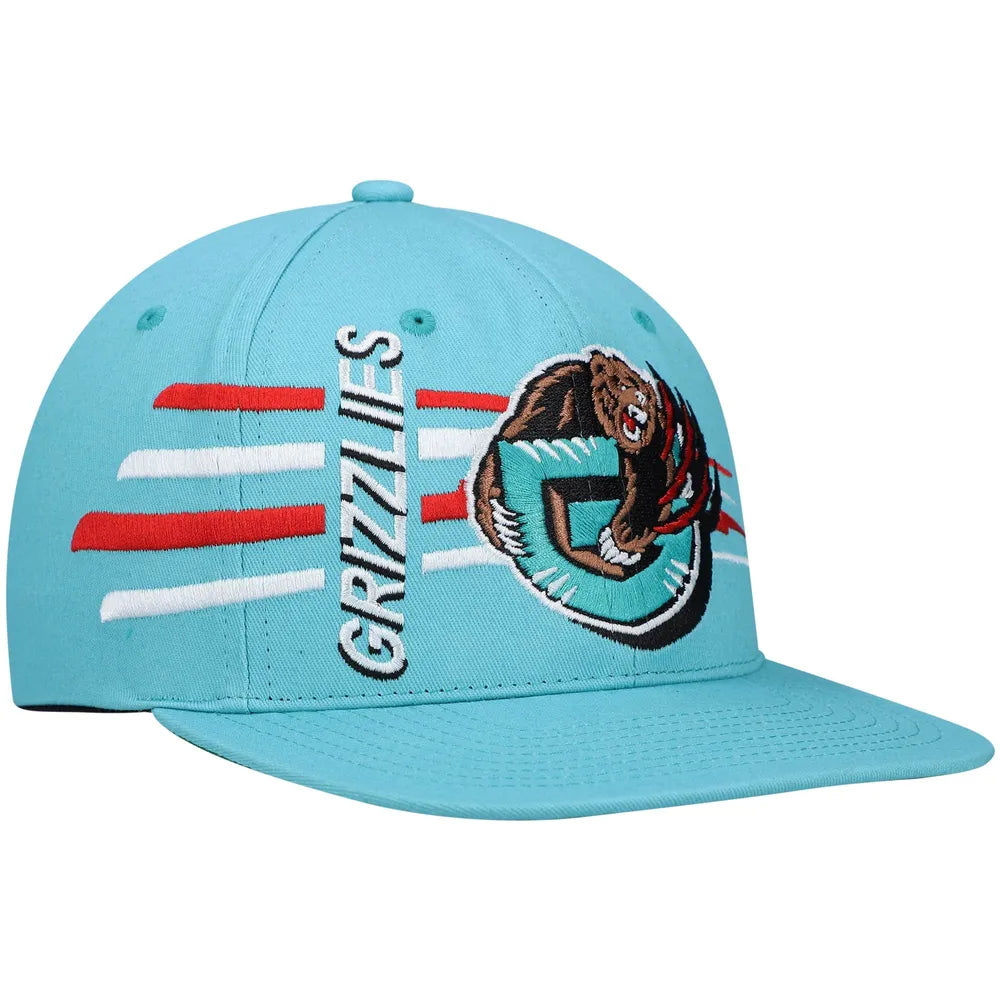 Vancouver Grizzlies Mitchell & Ness Hardwood Classics Retro Bolt Deadstock Snapback Hat - Turquoise