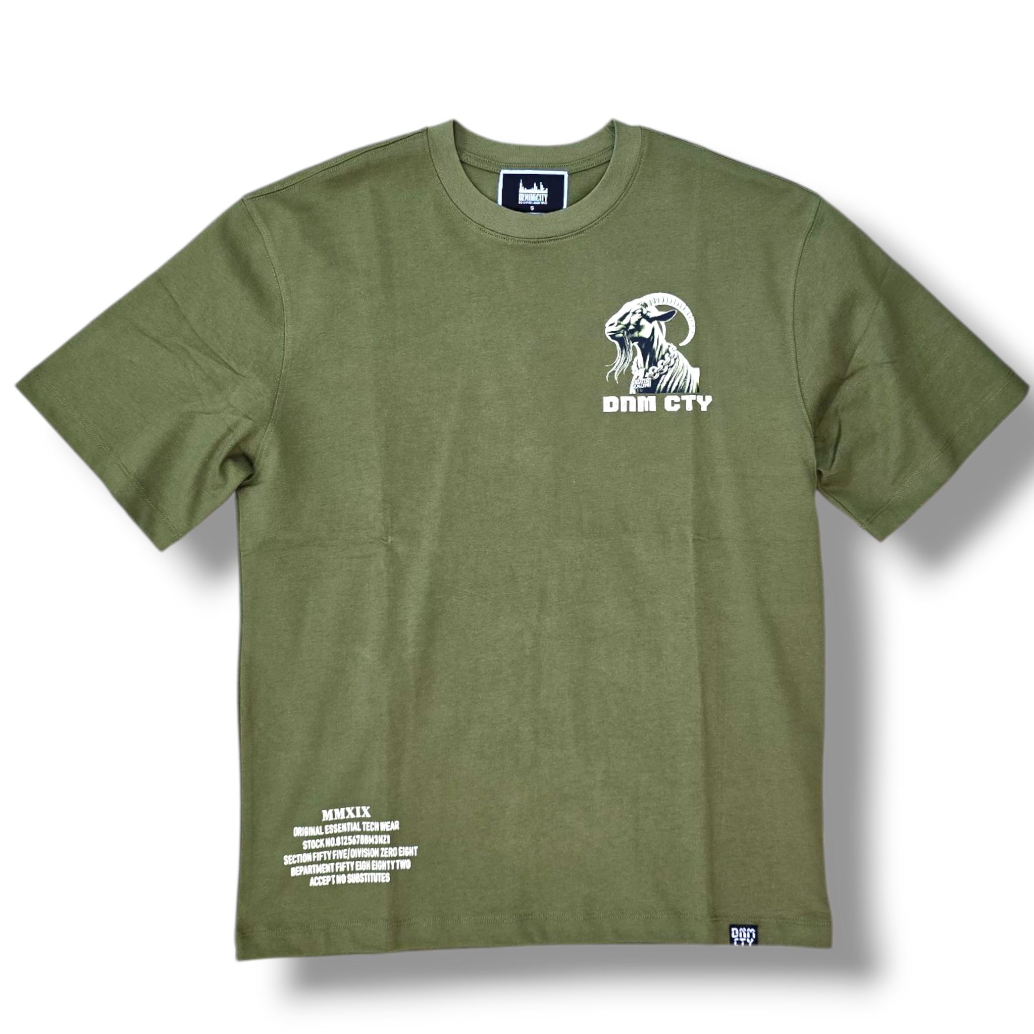GOATEST OF ALL STONED OUT OVERSIZE SHIRT - OLIVE
