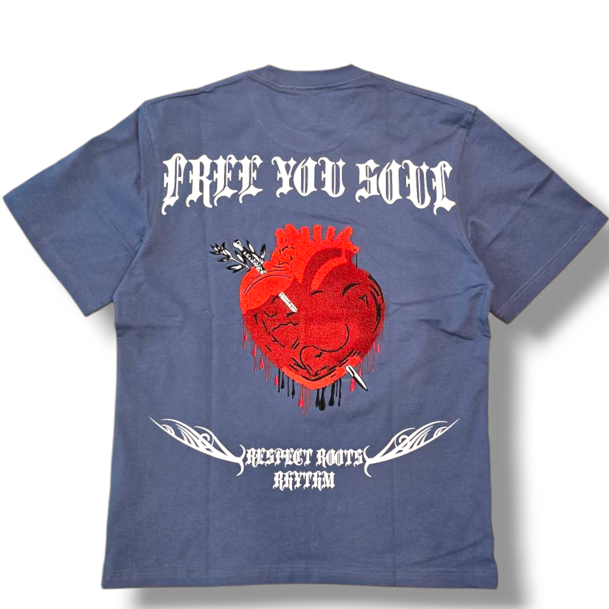 RST-313 DARK GREY FREE SOUL HEAVYWEGHT TEE