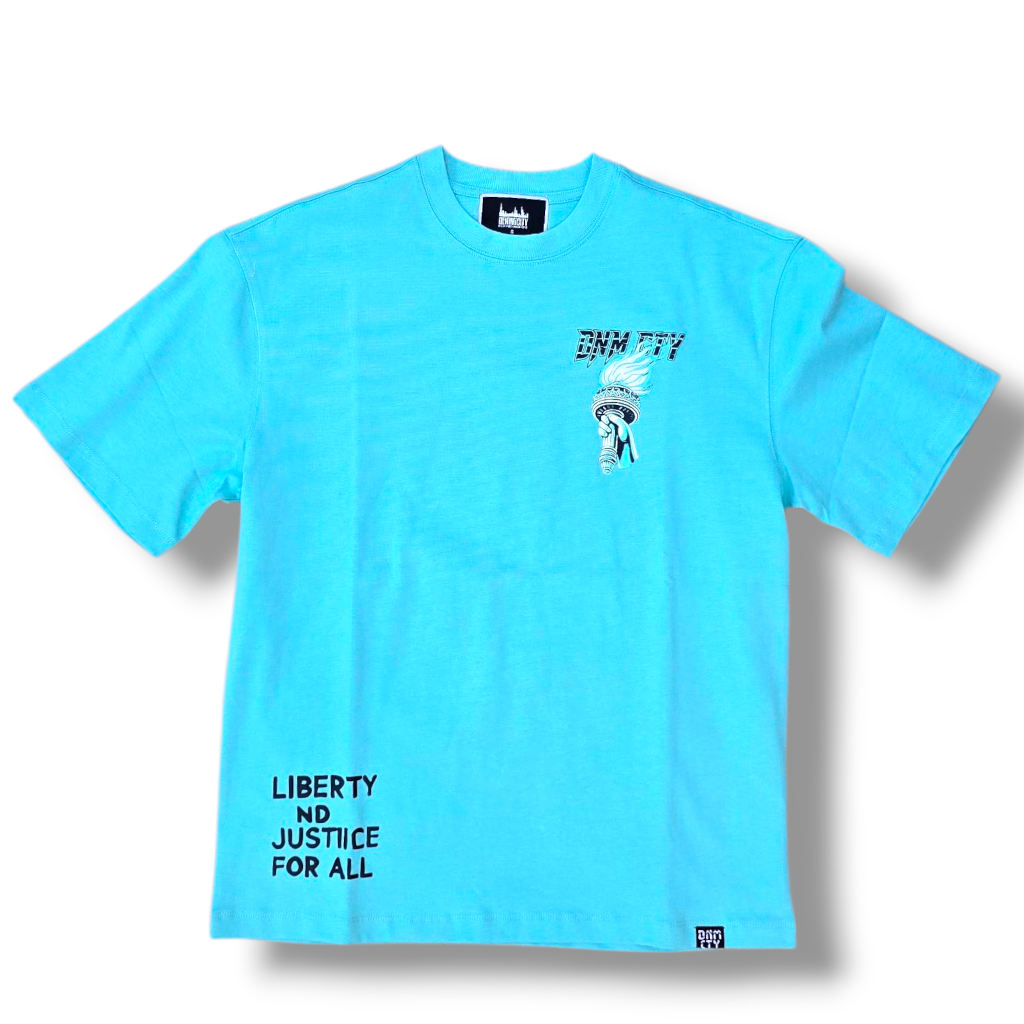 LIBERTY DROWNING OVERSIZE SHIRT - TEAL