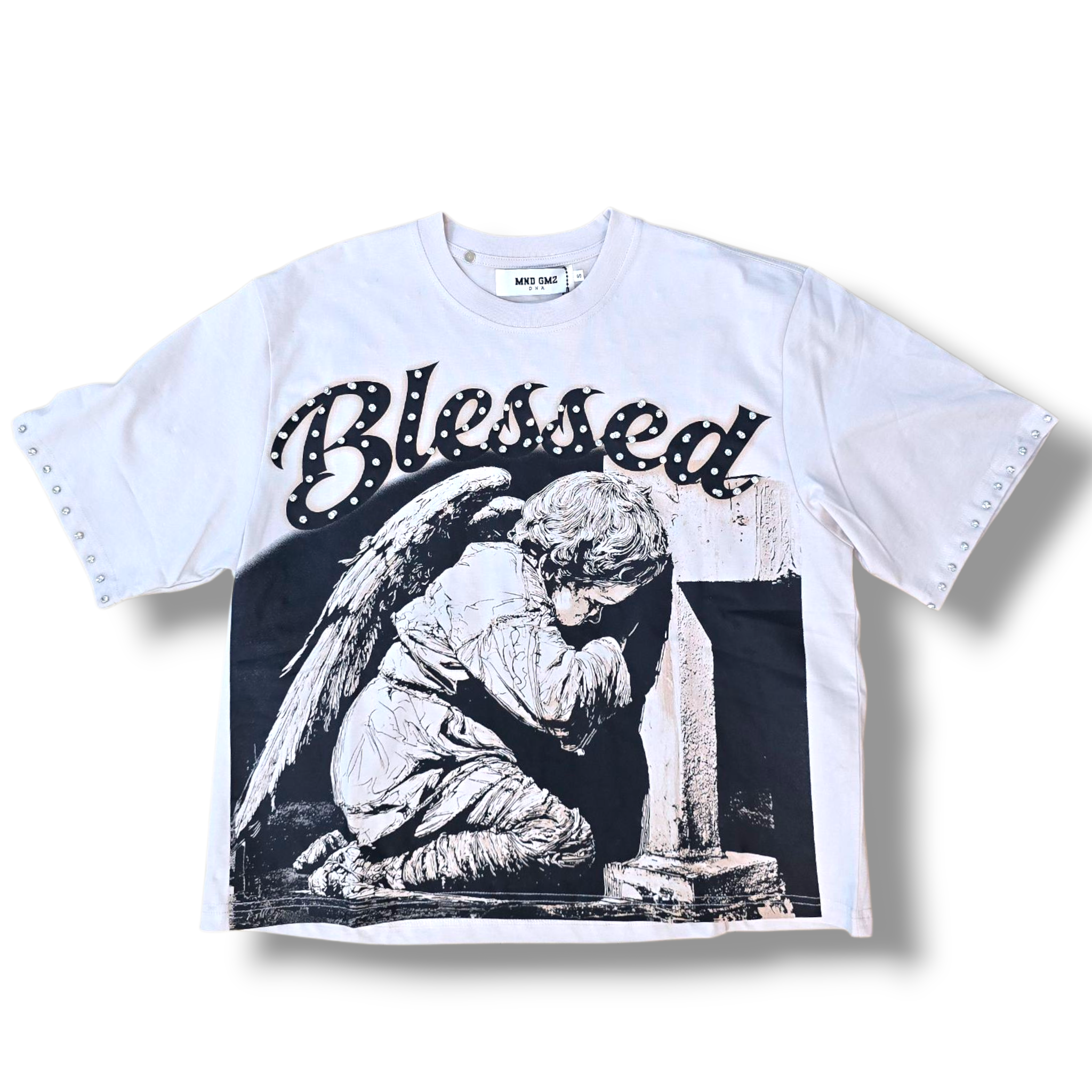 BROKEN ANGEL BOXY FIT TEE - TAN