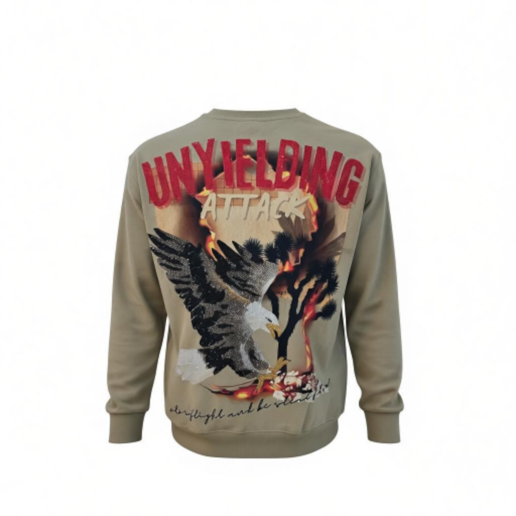 RST-413 GREEN (TAN) UNYIELDING DIAMOND CREW NECK