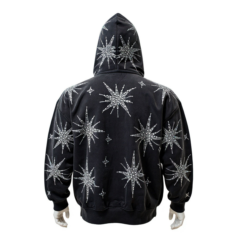 MEN'S GARMENT DYED HEAVY F.TERRY ZIP UP HOODIE