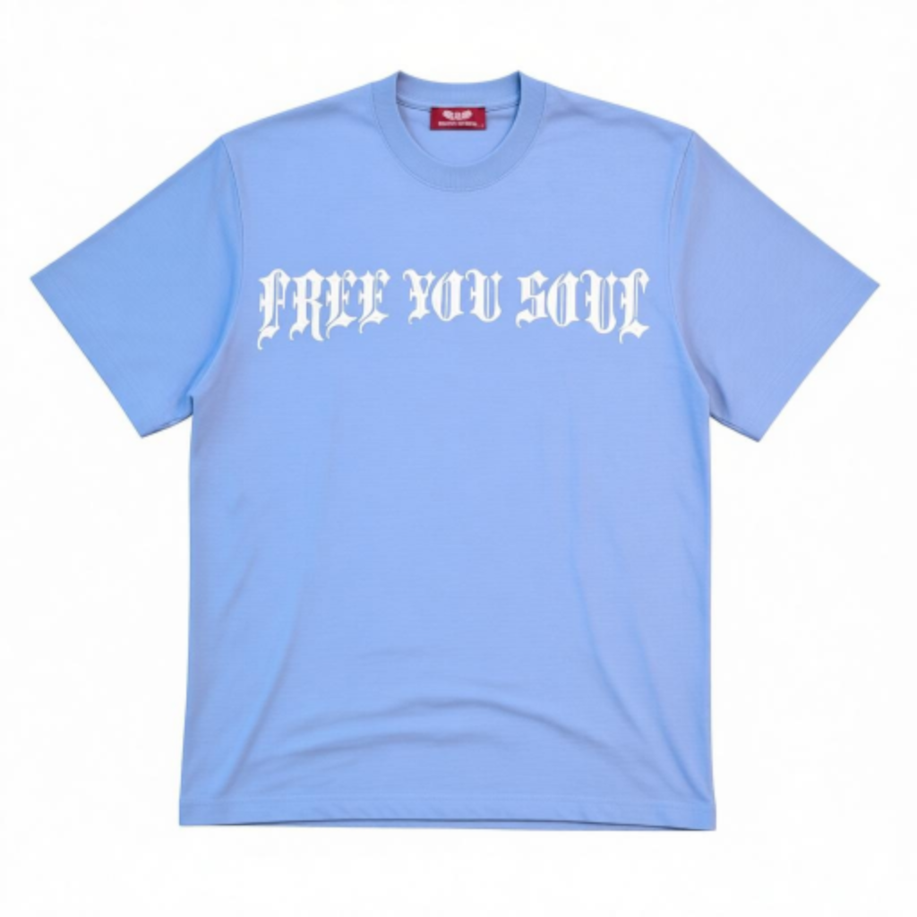 RST-313 BLUE FREE SOUL HEAVYWEGHT TEE