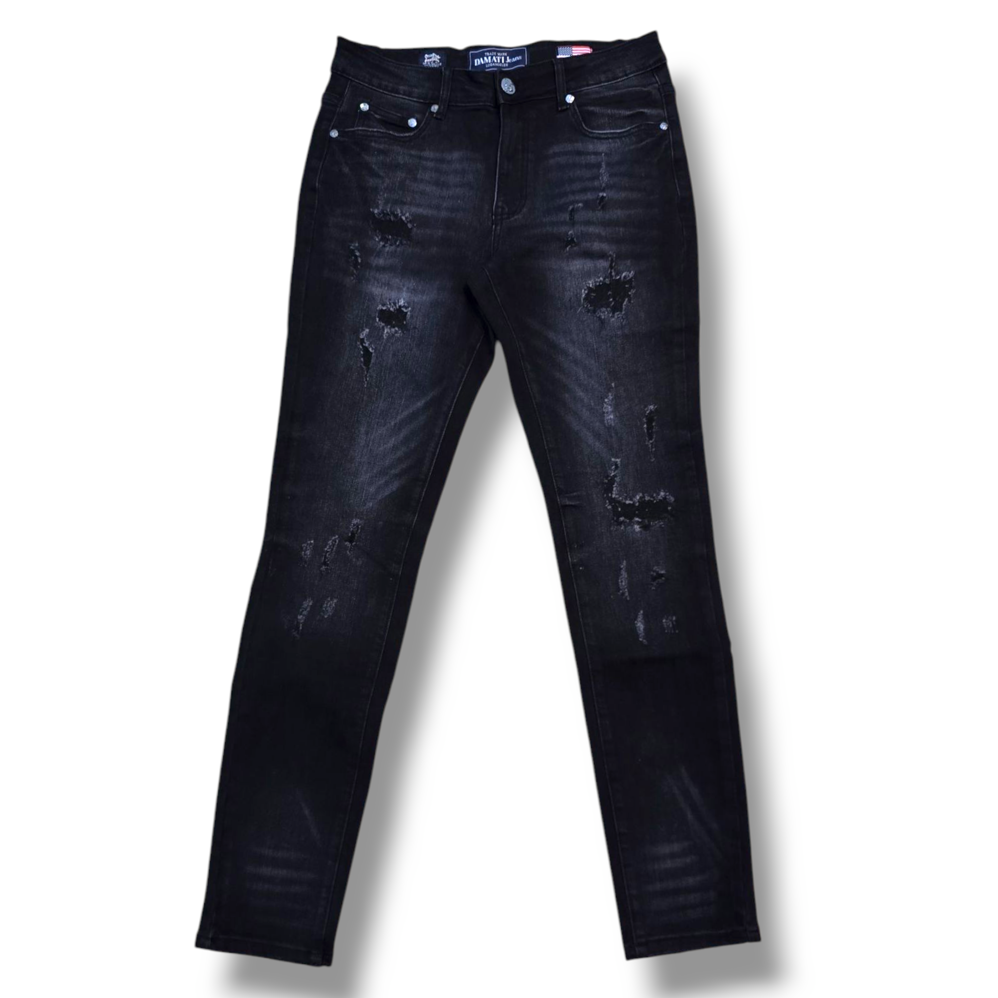 DMT-213 DARK GREY MARCUS PREMIUM STRETCH DENIM