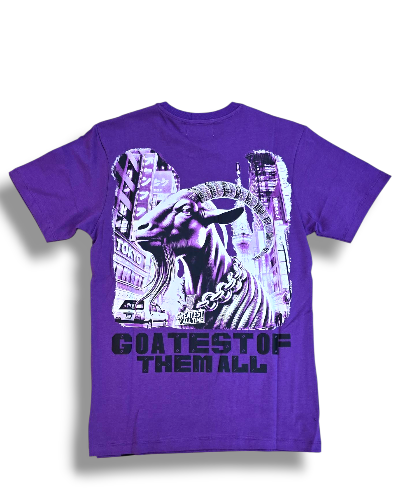 DNM-2503PURPLE - GOATEST OF ALL STONED OUT TSHIRT