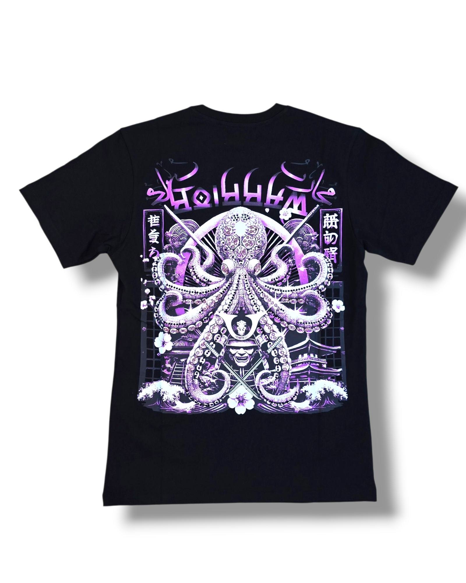 DNM-2502 BLACK & PURPLE - WARRIOR OF THE SEAS STONED OUT TSHIRT