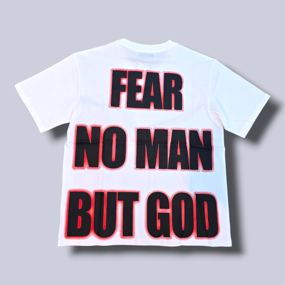 FEAR NO MAN TEE - WHITE