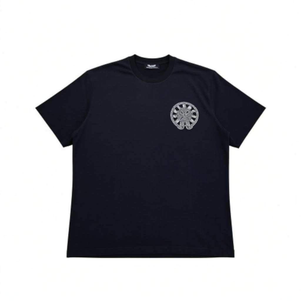 RST-118 BLACK EMBLEM TEE HEAVY WEIGHT