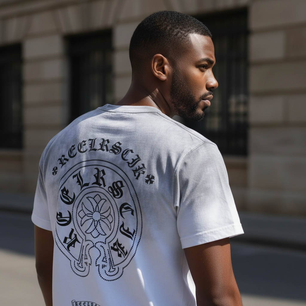 RST-118 GREY EMBLEM TEE HEAVY WEIGHT