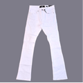 Martin Stacked Denim - White
