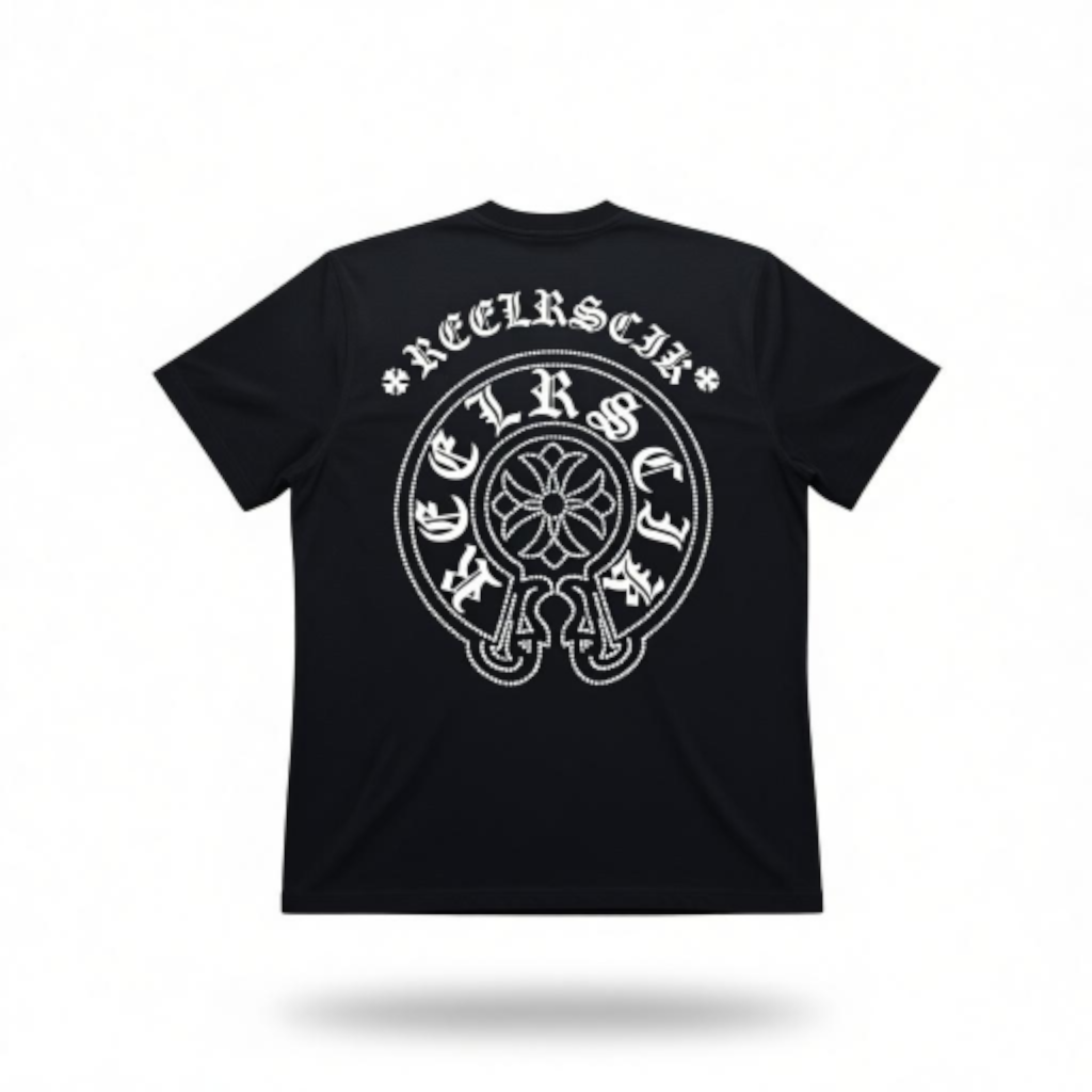 RST-118 BLACK EMBLEM TEE HEAVY WEIGHT