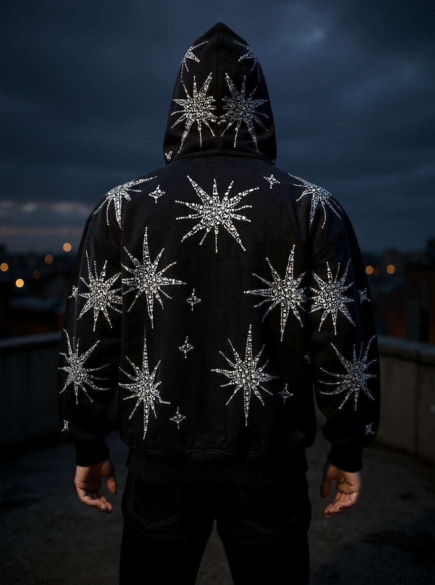 MEN'S GARMENT DYED HEAVY F.TERRY ZIP UP HOODIE