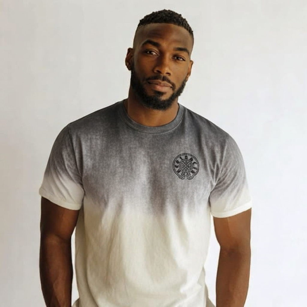 RST-118 GREY EMBLEM TEE HEAVY WEIGHT