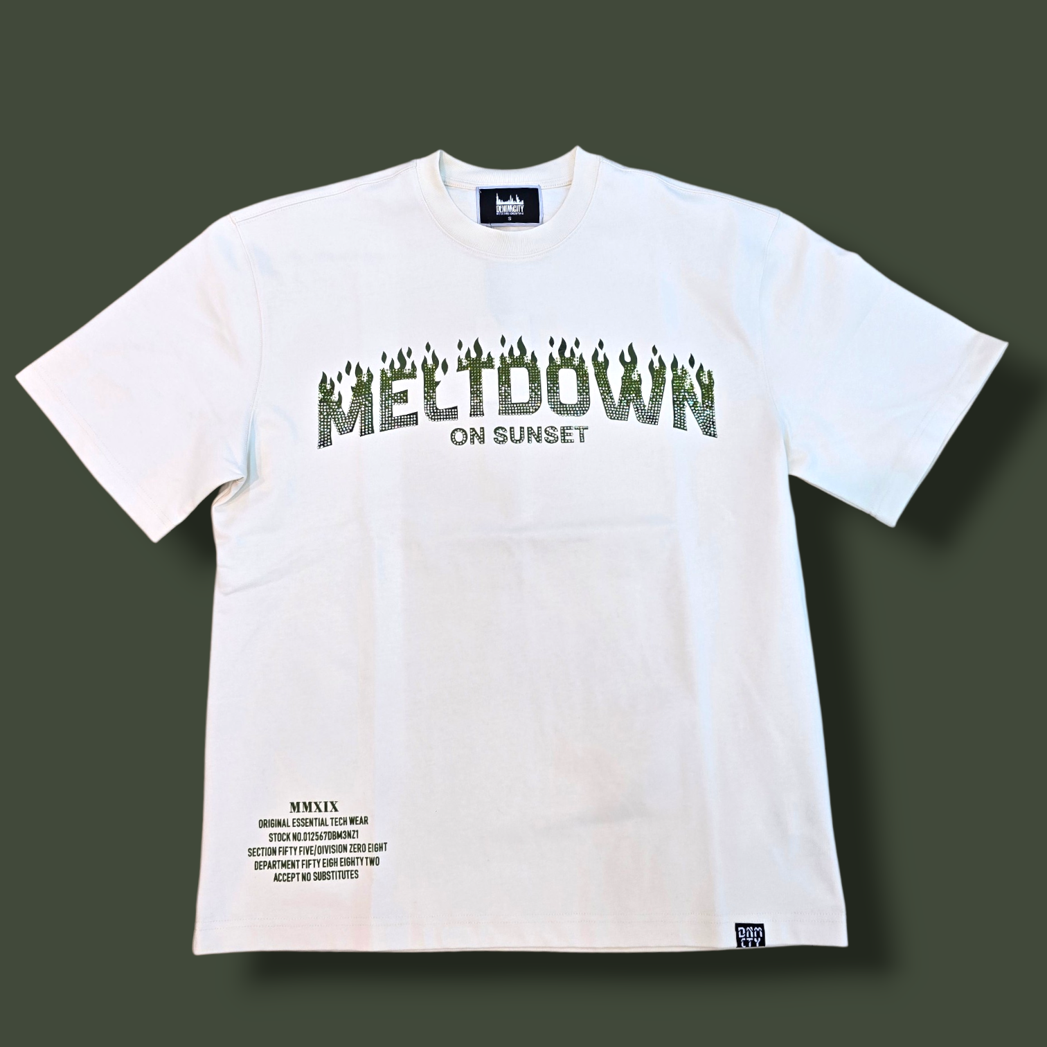 TAN - MELTDOWN ON SUNSET STONE SHIRT
