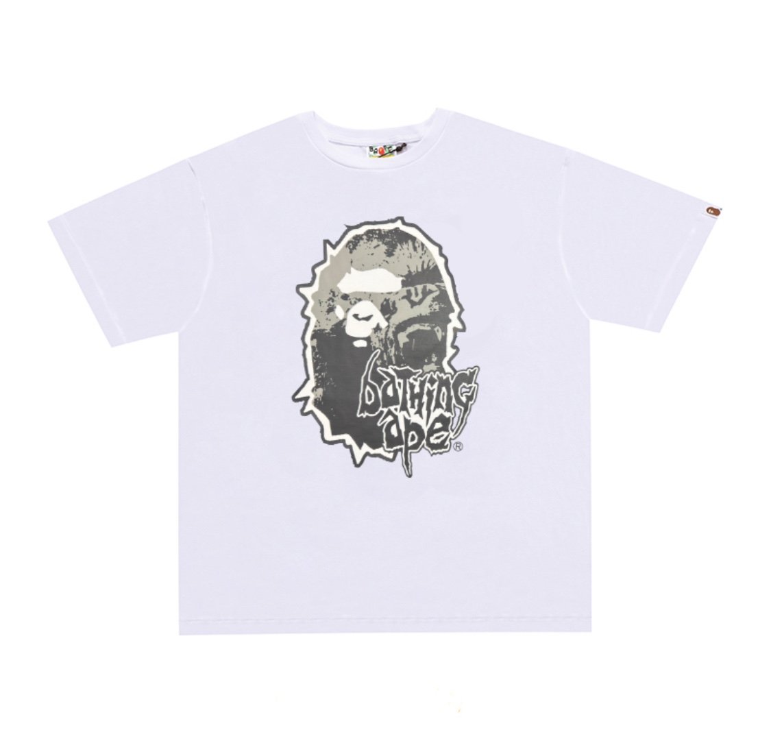 BAPE MAD APE HEAD TEE - WHITE