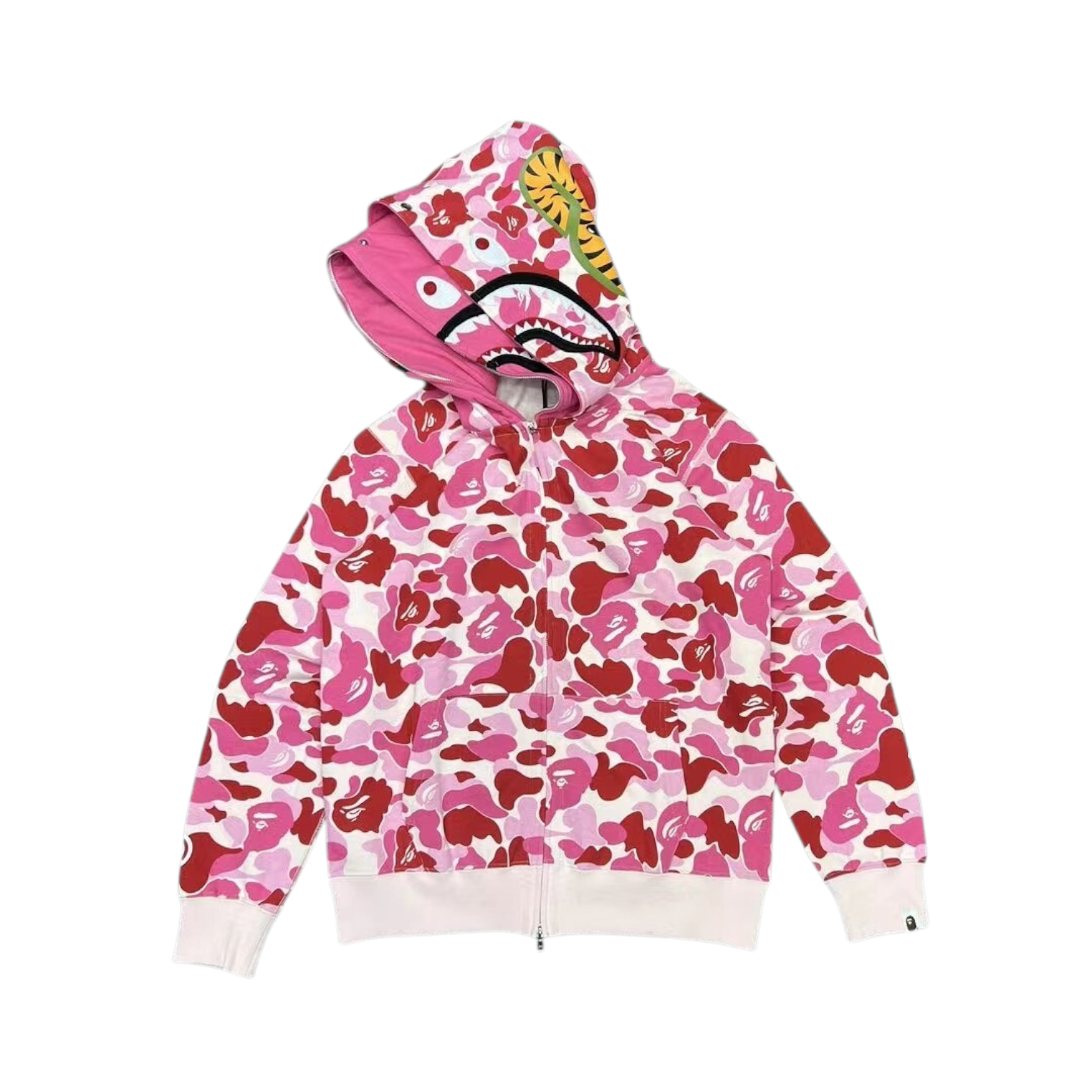 BAPE DOUBLE FACE CAMO HOODIE - PINK