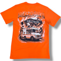 ORANGE- MELTDOWN ON SUNSET STONE SHIRT