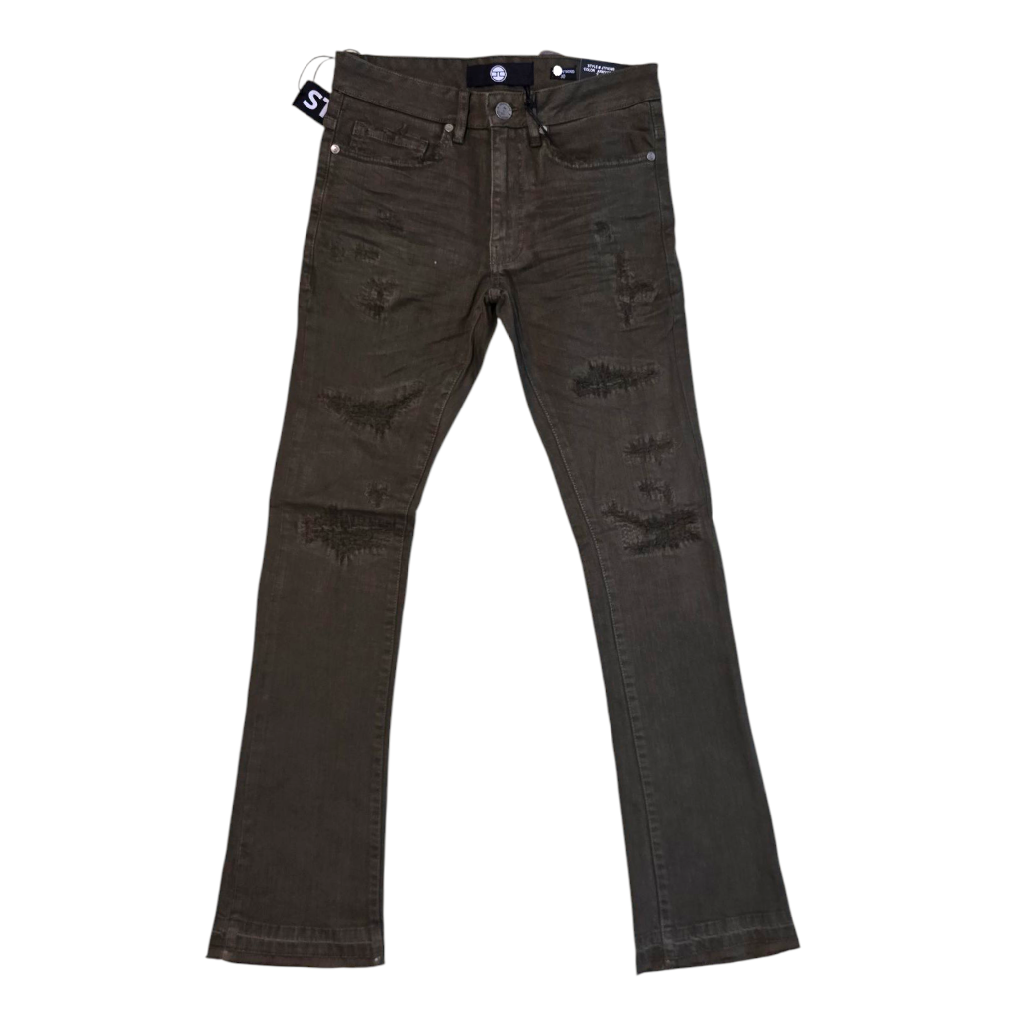 Martin Stacked Denim - Olive