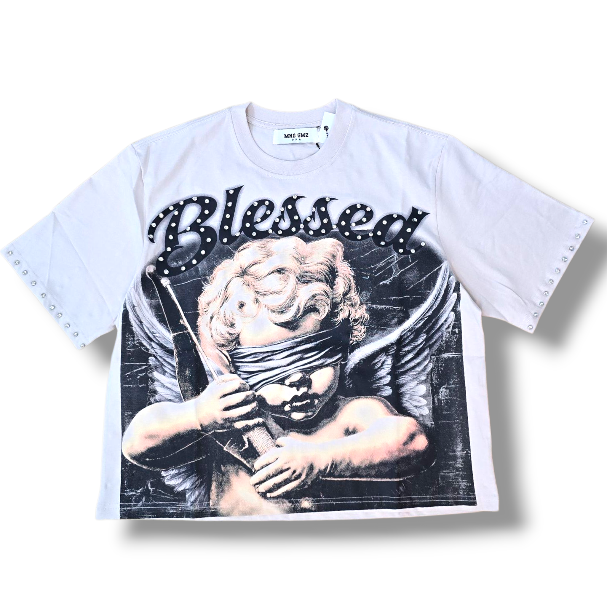 BLIND ANGEL BOXY FIT TEE - TAN