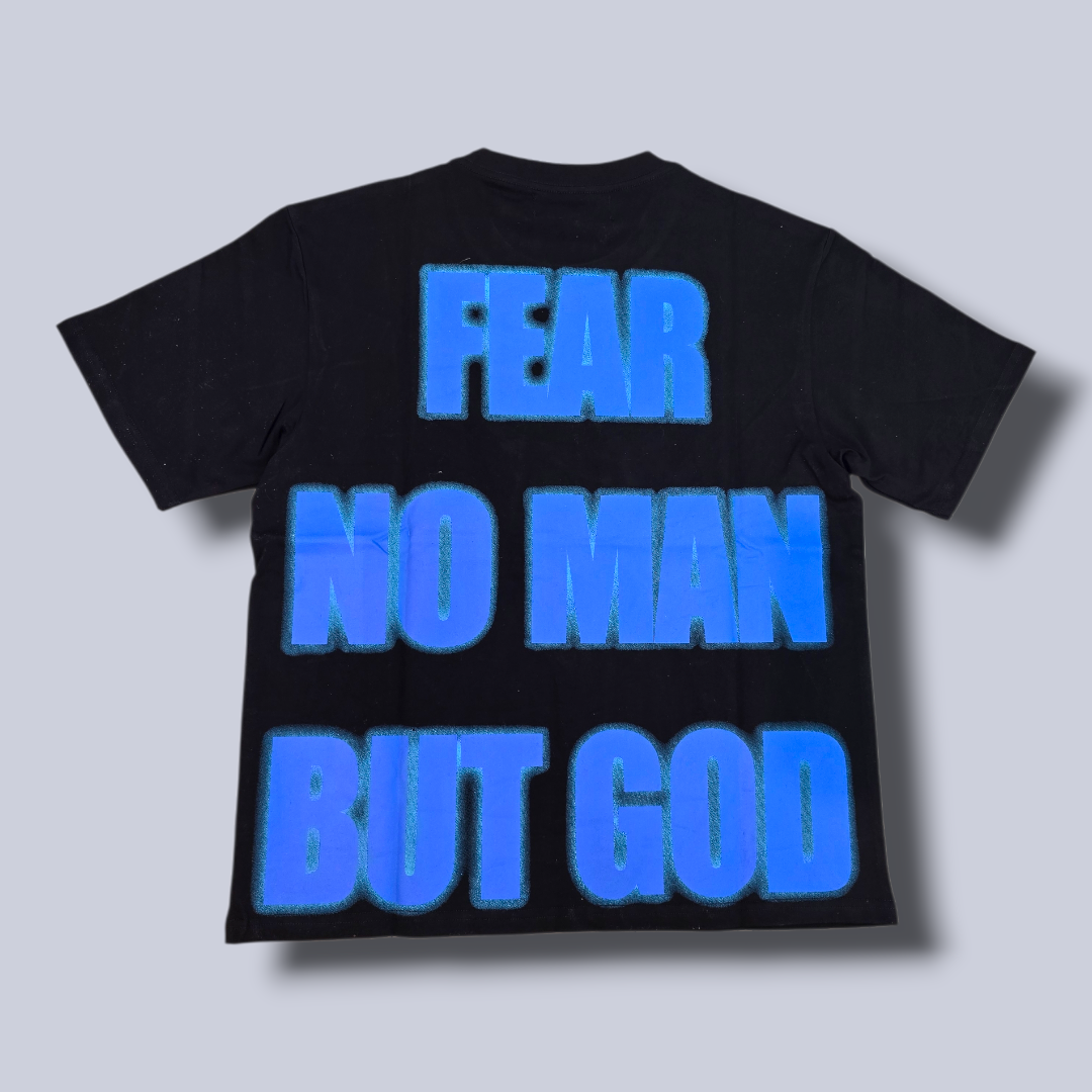 RACER FEAR NO MAN TEE - BLACK