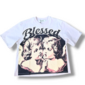 DOUBLE ANGEL BOXY FIT TEE - TAN