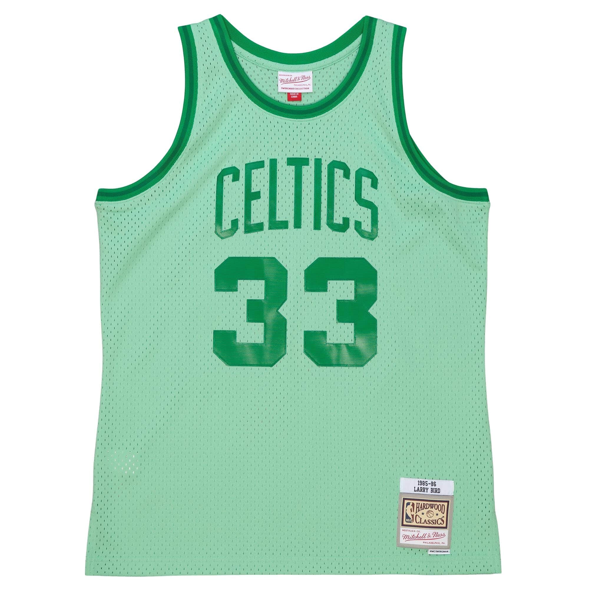 Space Knit Swingman Larry Bird Boston Celtics 1985-86 Jersey