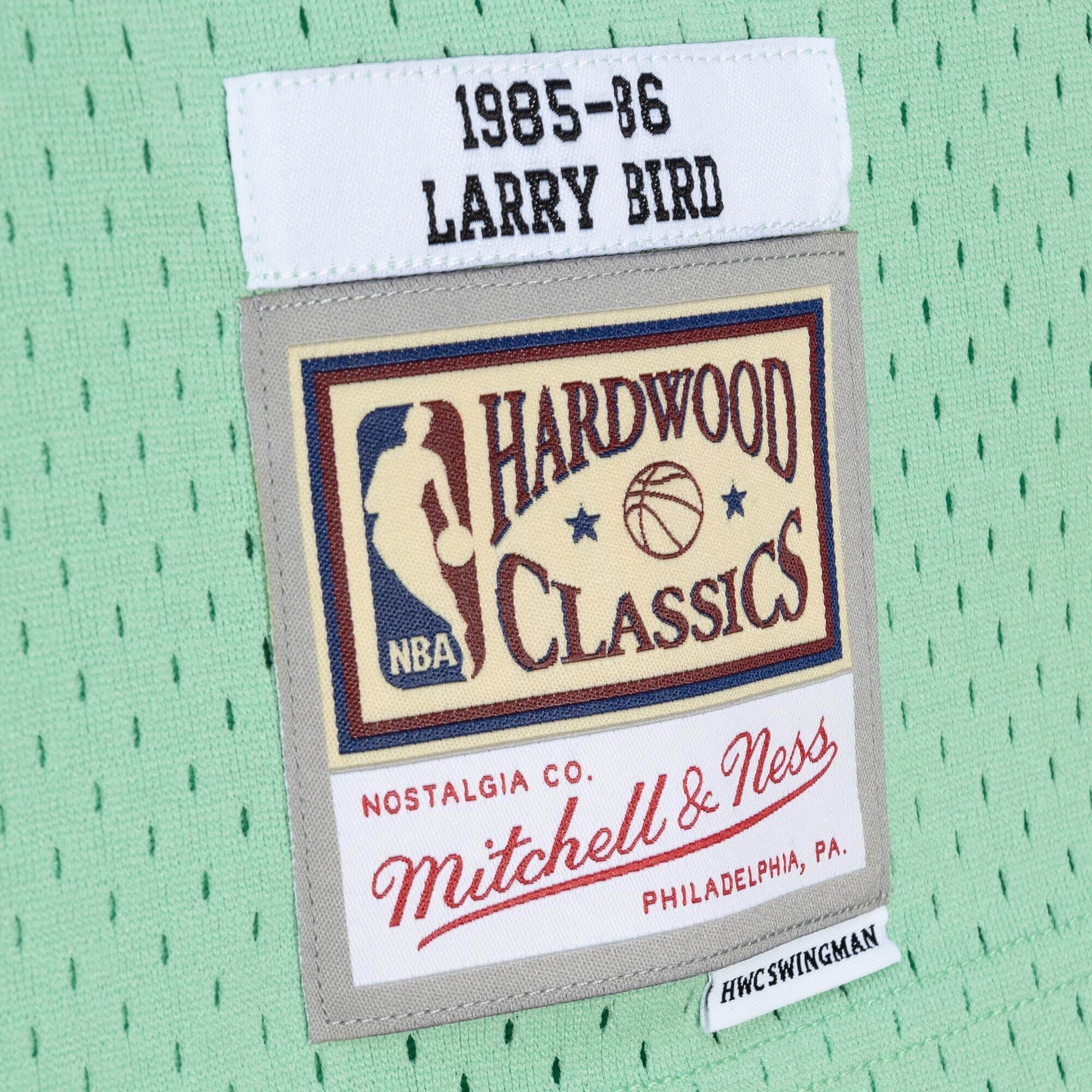 Space Knit Swingman Larry Bird Boston Celtics 1985-86 Jersey