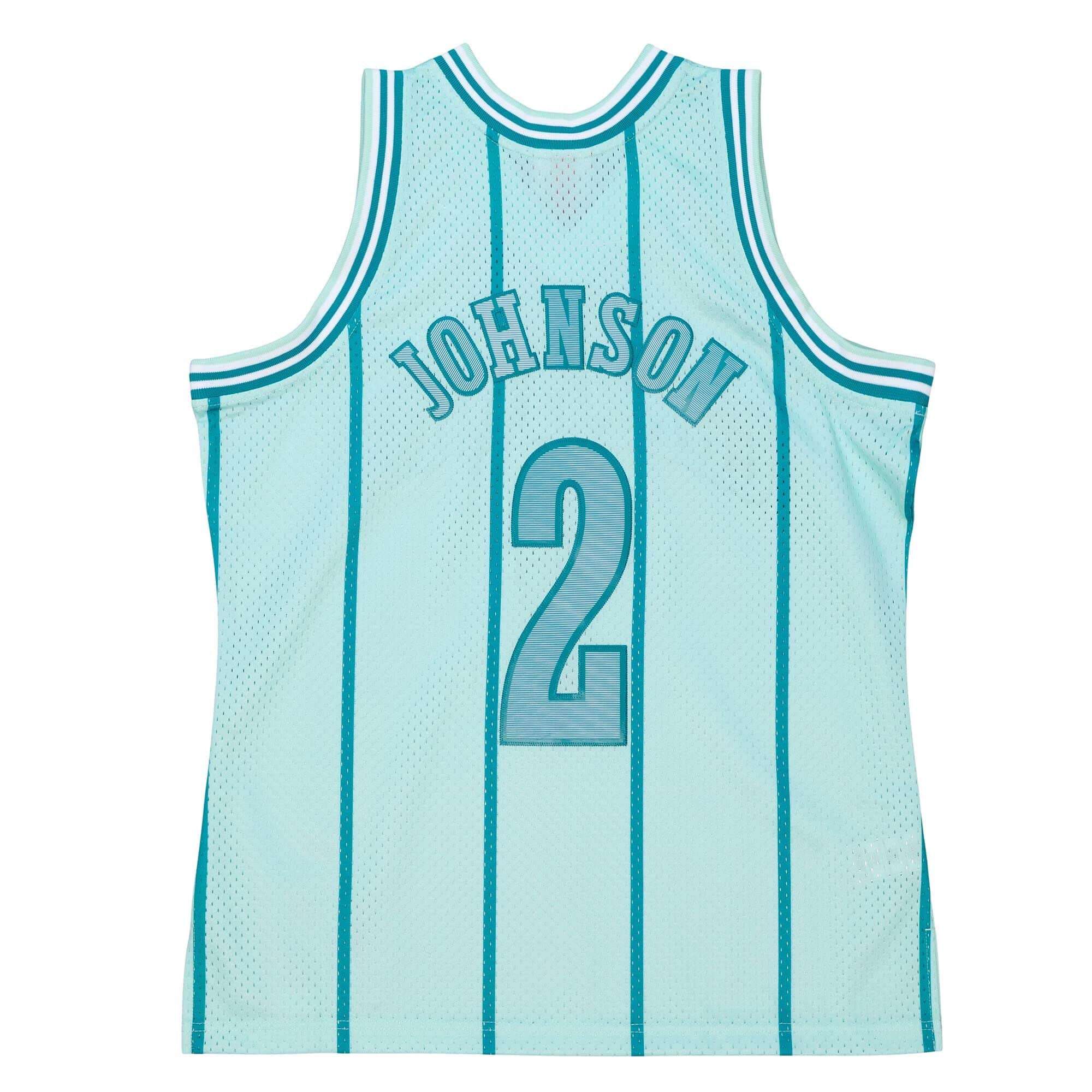 Space Knit Swingman Larry Johnson Charlotte Hornets 1992-93 Jersey