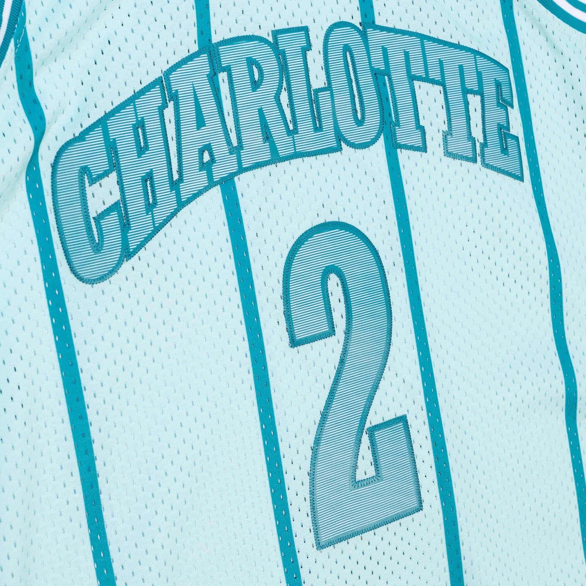 Space Knit Swingman Larry Johnson Charlotte Hornets 1992-93 Jersey
