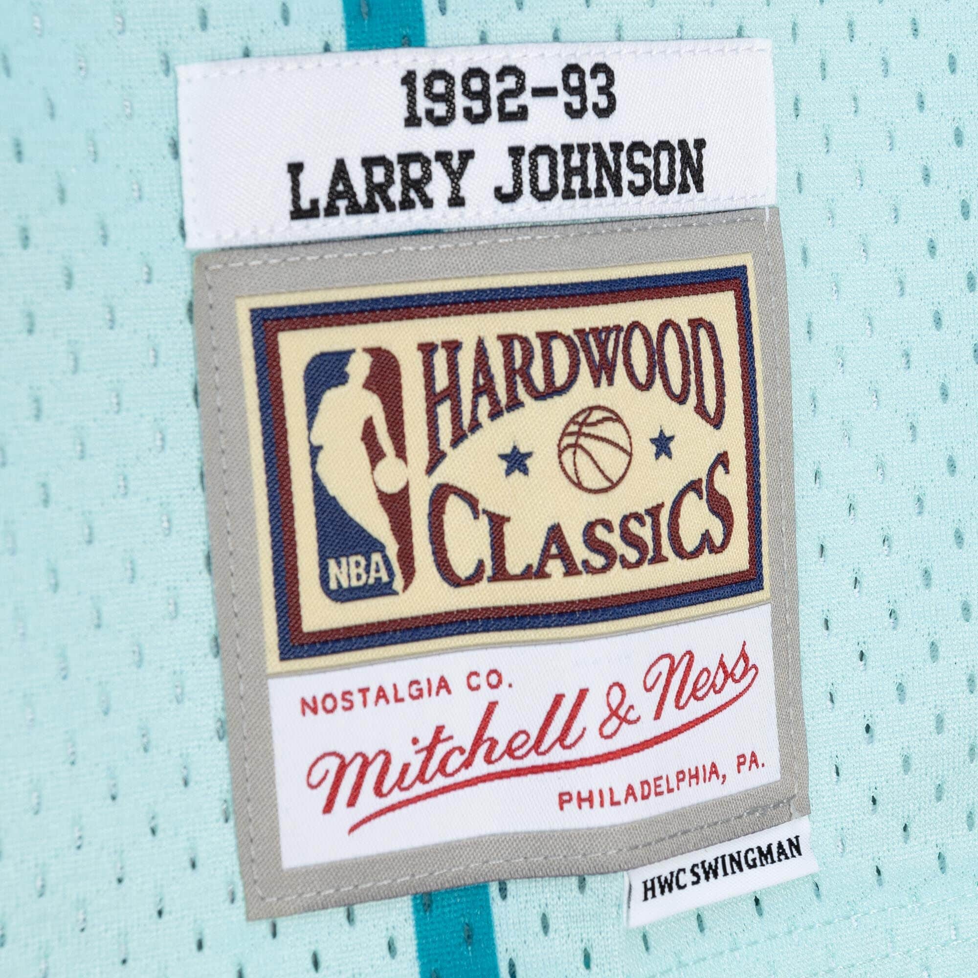 Space Knit Swingman Larry Johnson Charlotte Hornets 1992-93 Jersey