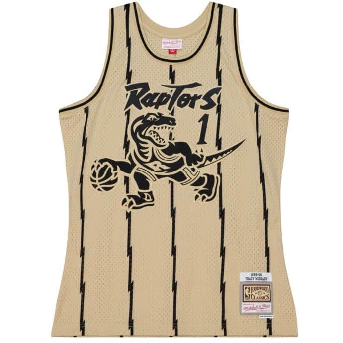 Khaki Black Swingman Tracy Mcgrady Toronto Raptors 1998-99 Jersey