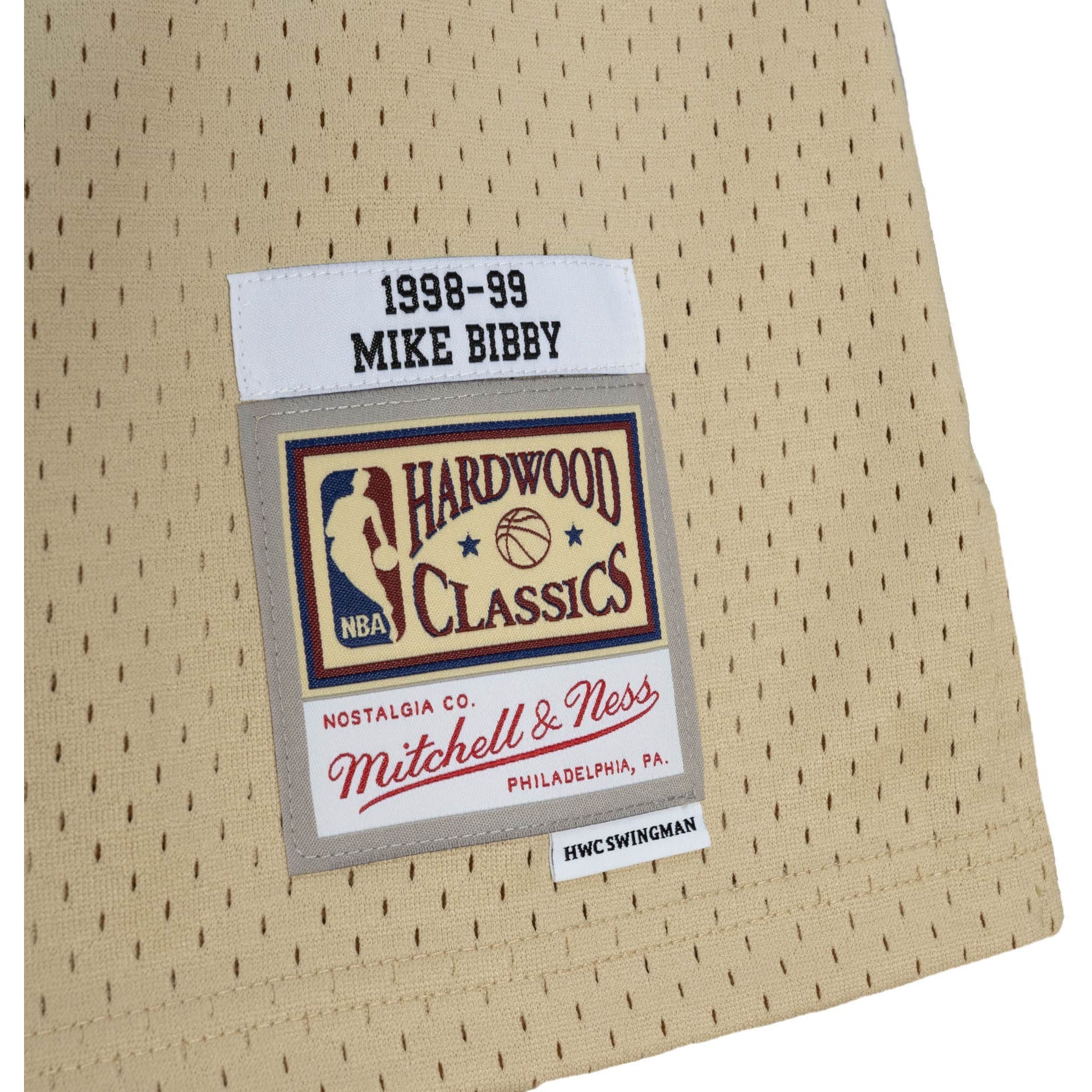 Khaki Black Swingman Mike Bibby Vancouver Grizzlies 1998-99 Jersey