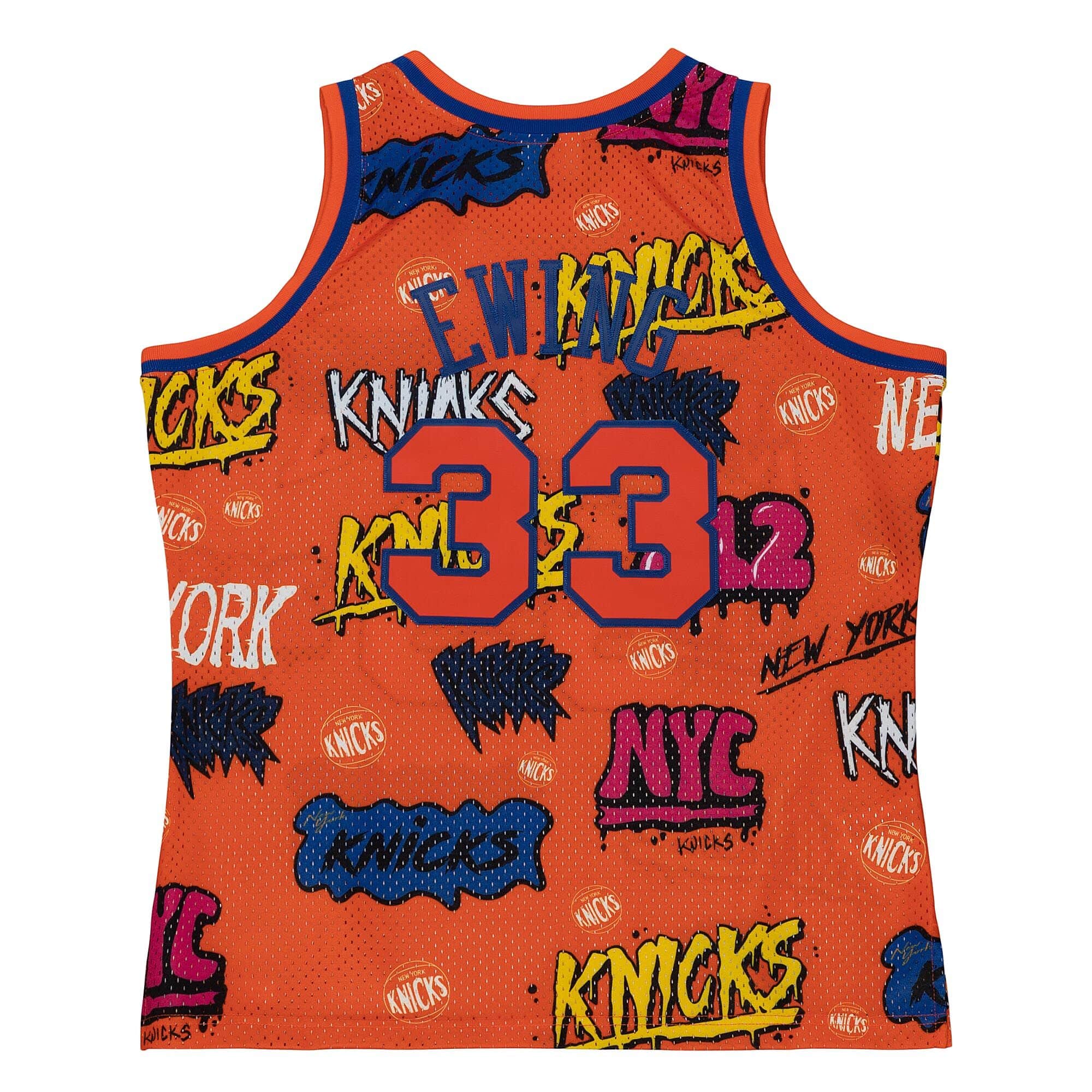 Slap Sticker Swingman Patrick Ewing New York Knicks 1991-92 Jersey