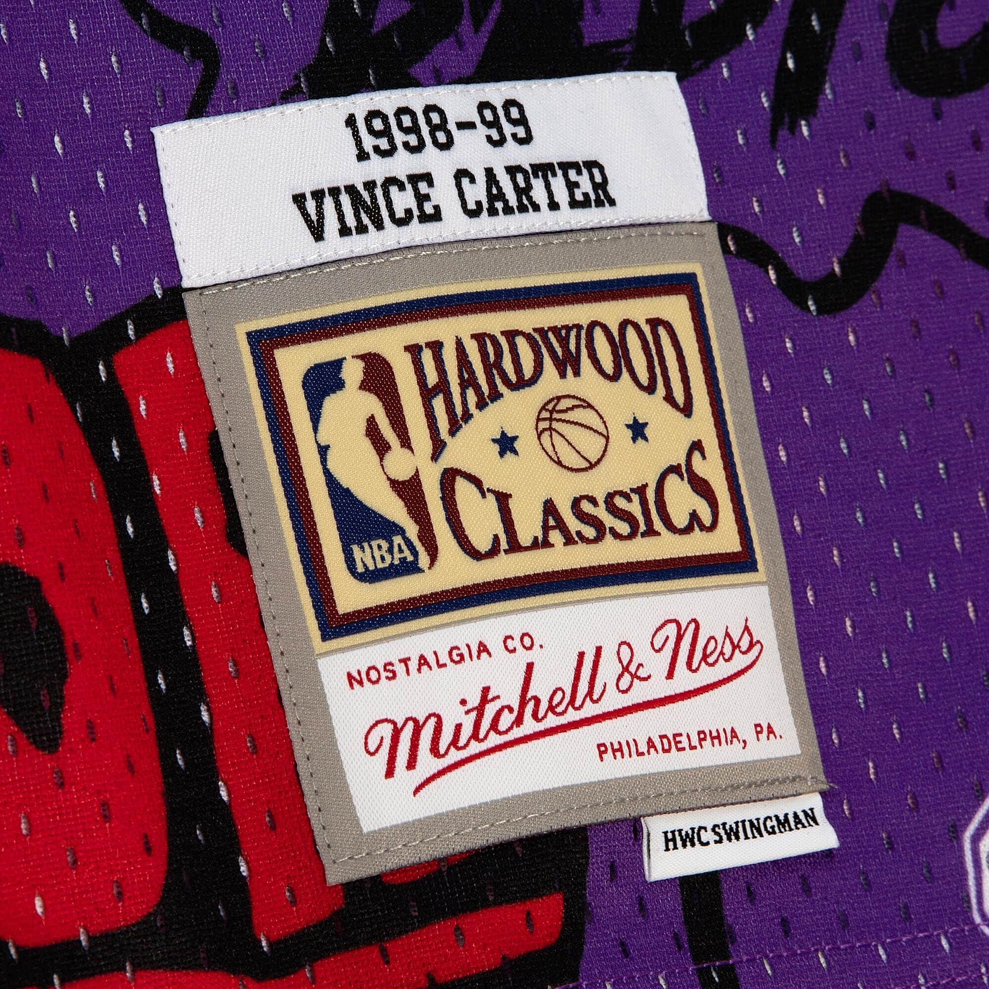 Slap Sticker Swingman Vince Carter Toronto Raptors 1998-99 Jersey