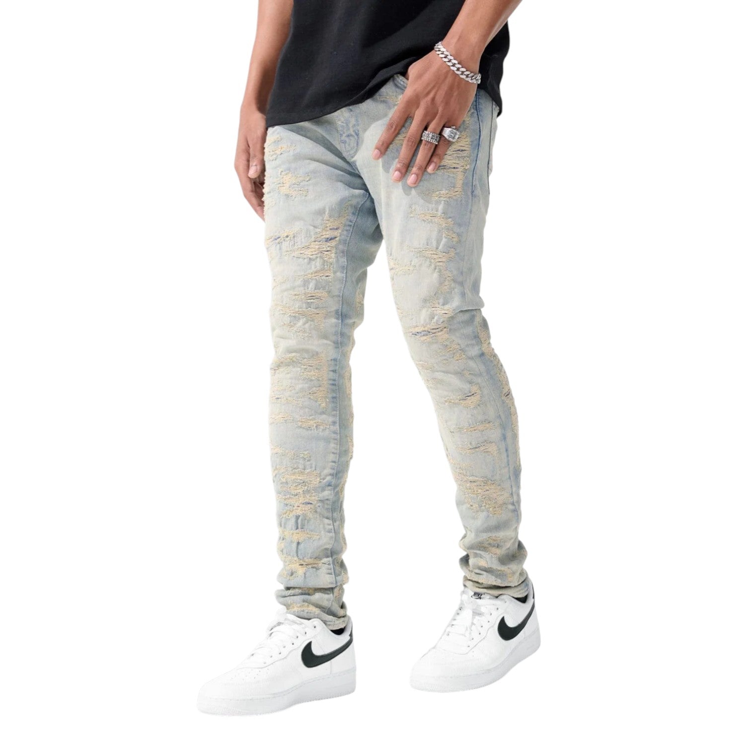 Sean - Molten Denim - Cream Wash