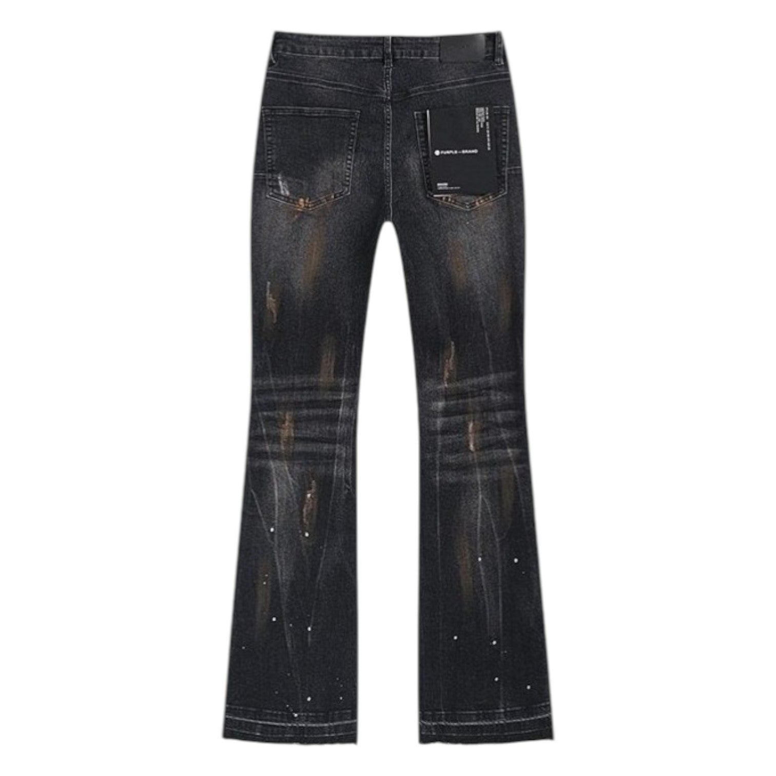 PURPLE VINTAGE STACKED JEANS - SHADOW BLACK