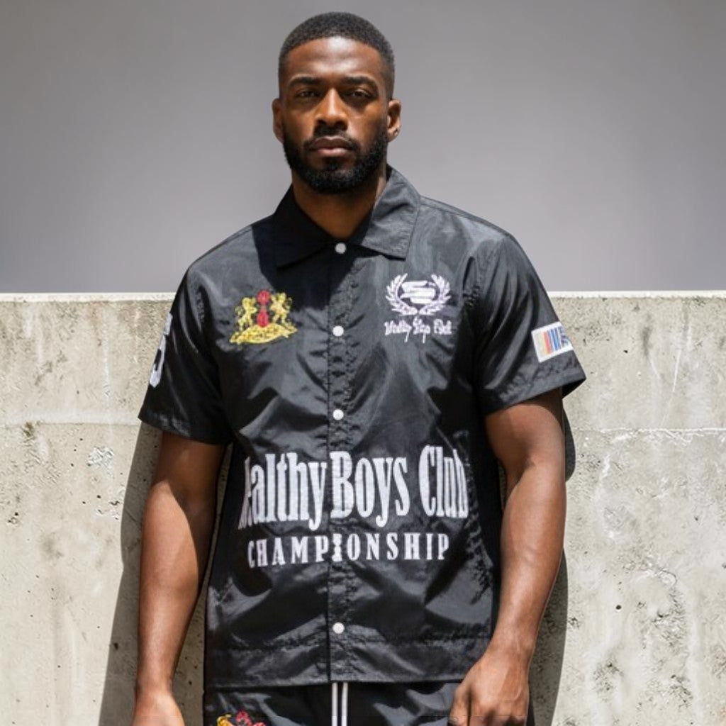 WBC CHAMPION NYLON SHIRT - BLACK