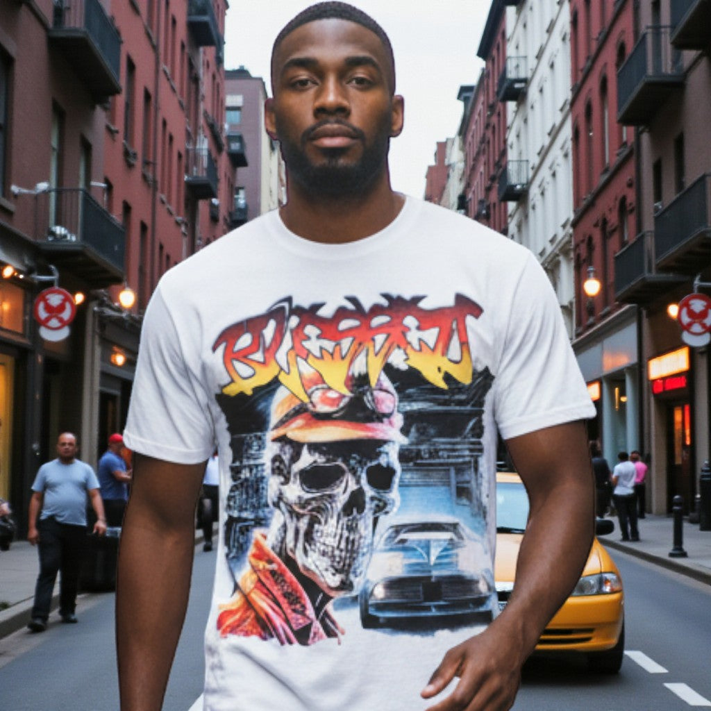 REVENGE TALK LESS  TEE - WHITE